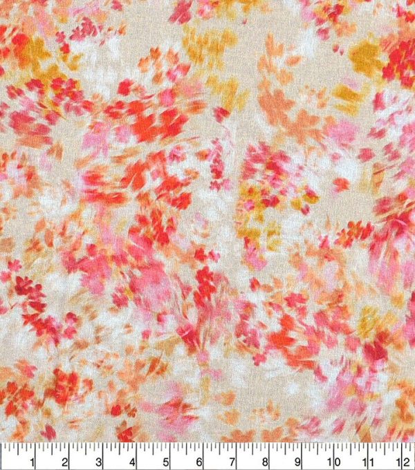 Fall Pink Blurred Blender Cotton Fabric - Image 2