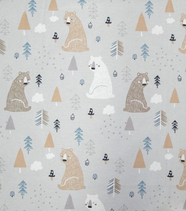 Super Snuggle Sleepy Bears Flannel Fabric - Image 2
