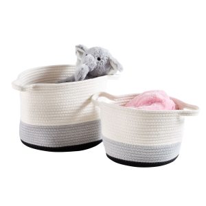 Honey Can Do 12 Nesting Cotton Rope Baskets 2ct