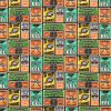 Catching Fish Signs Super Snuggle Flannel Fabric
