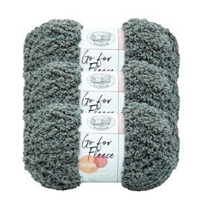 Lion Brand Go For Fleece 184yds Jumbo Polyester Yarn 3 Bundle