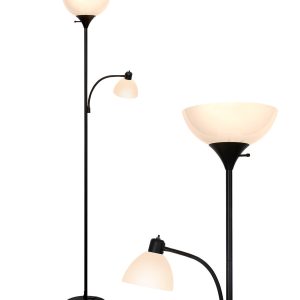 Brightech Sky Dome Plus LED Floor Lamp   Black