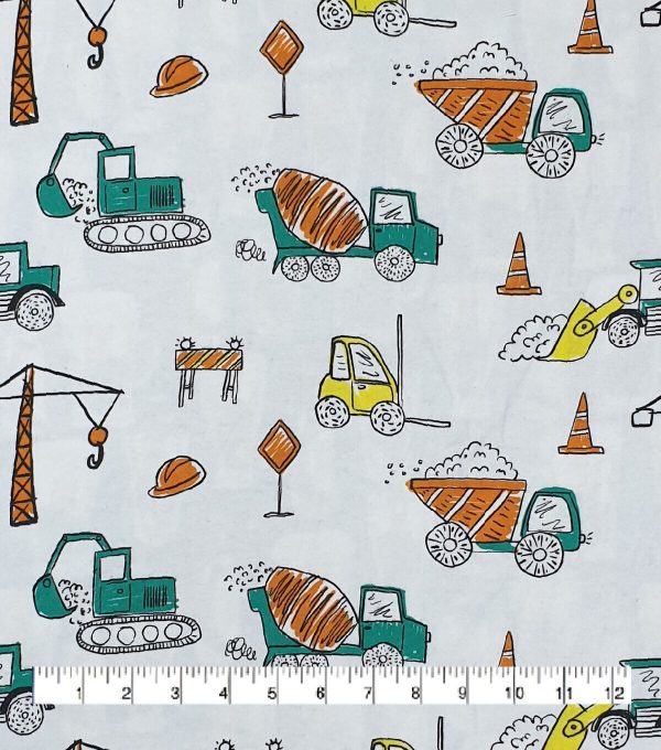 Construction Super Snuggle Flannel Fabric - Image 2
