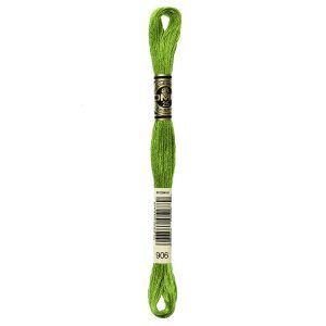 DMC 8.7yd Greens 6 Strand Cotton Embroidery Floss