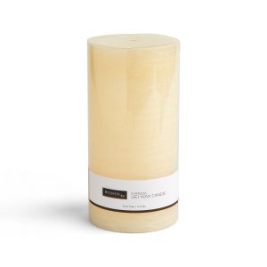 Flameless 4 8 Cream Vanilla Scented LED Rustic Pillar Candle