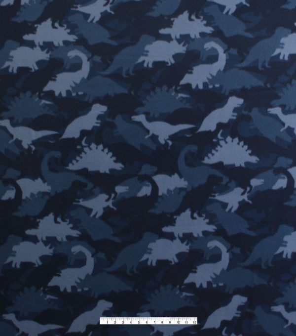 Dino Camouflage Blizzard Fleece Fabric - Image 2