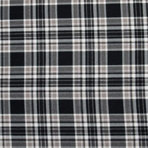 Tartan Plaid Black Super Snuggle Flannel Fabric