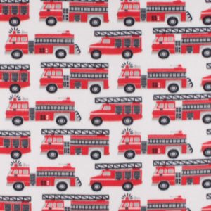 Fire Trucks Blizzard Fleece Fabric