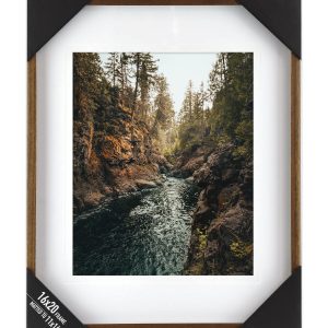 Enchante Walnut Wooden Wall Photo Frame 16 20 Matted to 11 14