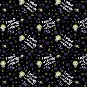 Beetlejuice Strange   Unusual Cotton Fabric