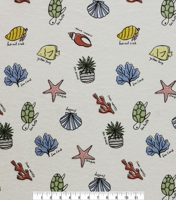 Super Snuggle POP! Shells Flannel Fabric - Image 2