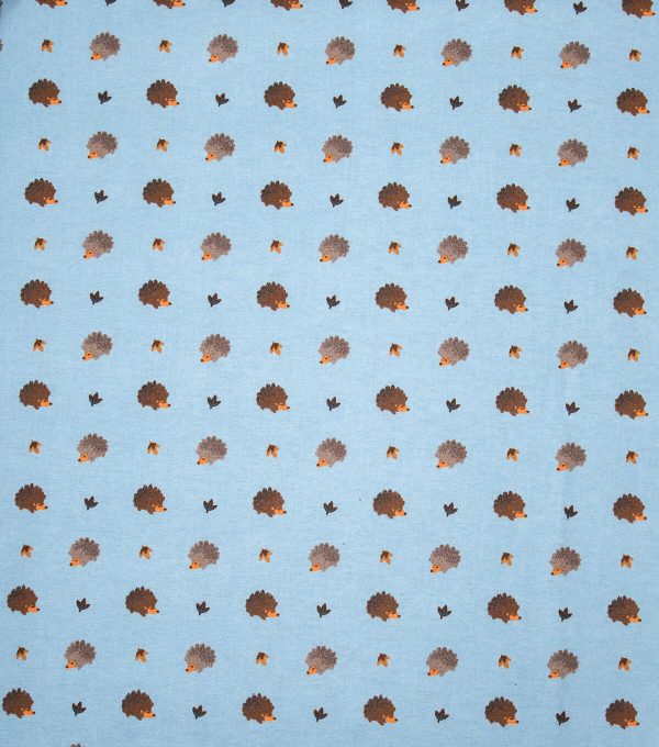 Fall Hedgehogs Super Snuggle Flannel Fabric - Image 2