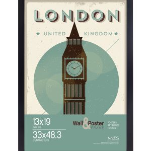 MCS 13 x 19 Black Plastic Gallery Wall   Poster Frame