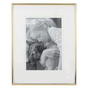 8 x 10 Matted to 5 x 7 Gold Tabletop Picture Frame
