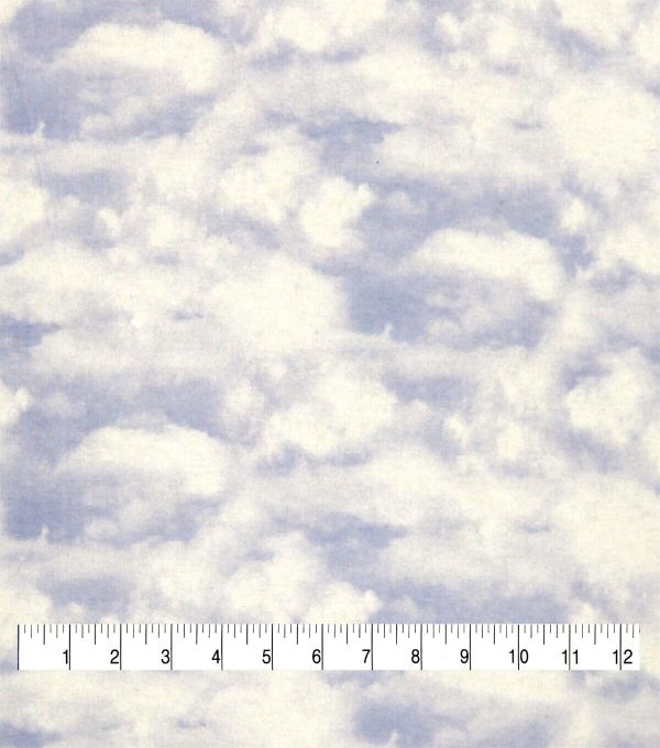 Clouds Super Snuggle Flannel Fabric - Image 3