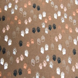 Brown Bear Claws Super Snuggle Flannel Fabric