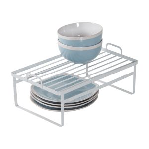 Honey Can Do 15 x 10 White Stackable Cabinet Shelves 2pk