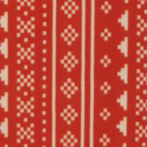 Orange Linear Aztec Blizzard Prints Fleece Fabric