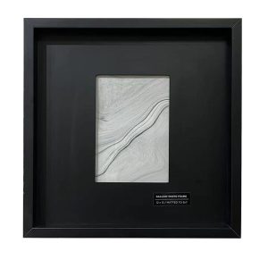 Innovative Creations Black Wooden Frame with Mat 12 x 12