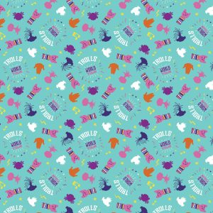 Trolls Cotton Fabric Icons