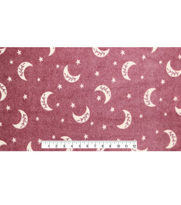 Celestial Moon Luxe Fleece Fabric - Image 4