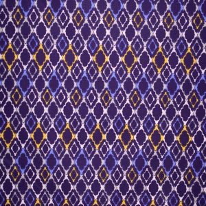 Yellow   Purple Diamonds Quilt Cotton Fabric by Quilter s Showcase