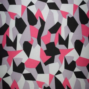 Pink   Purple Abstract Geometric Cotton Fabric by Quilter s Showcase