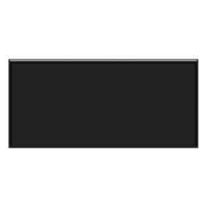 Glass Peel   Stick Floor Tile 3in x 6in   Black - 1