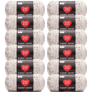 Red Heart Super Saver Jumbo 744yds Acrylic Worsted Yarn 12 Bundle