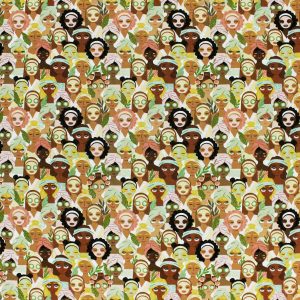 Novelty Cotton Fabric Spa Day