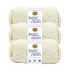 Lion Brand Basic Stitch Anti Pilling Worsted Acrylic Yarn 3 Bundle