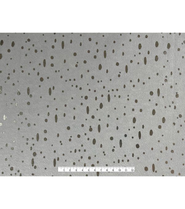 Speckle Gray Foil Flannel Fabric - Image 4