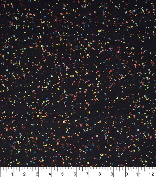 Confetti Streamer Patriotic Cotton Fabric - Image 3