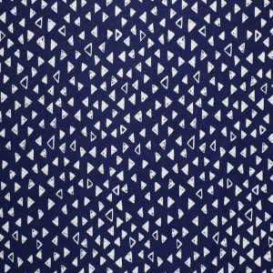 Triangles on Navy Cotton Fabric by Quilter s Showcase