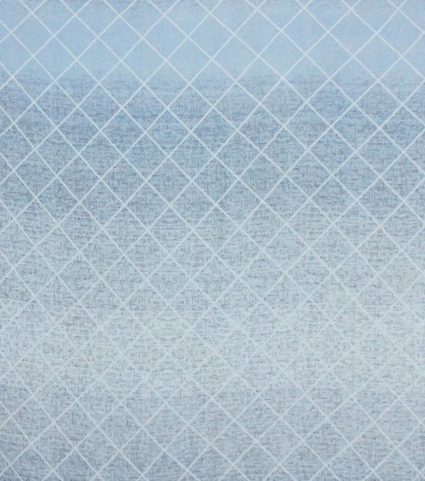 Grid Blue Super Snuggle Flannel Fabric