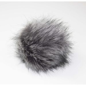 5 Grey Faux Fur Clearance Pom by K+C