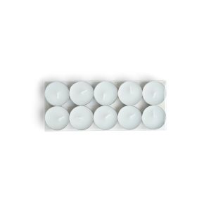 10pk Poured Unscented Tealight Candles by Hudson 43