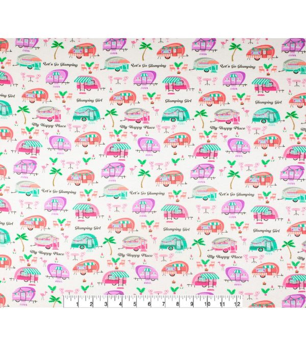 Glamping Girl Super Snuggle Flannel Fabric - Image 2