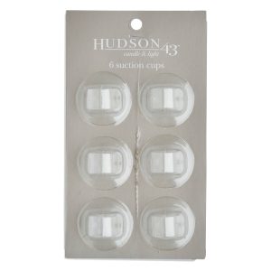 6pk Flameless Taper Candle Suction Cups by Hudson 43