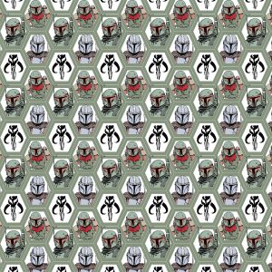 Mandalorian Clad In Beskar Armor Cotton Fabric