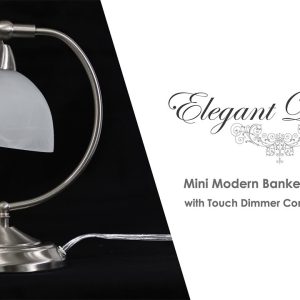 All The Rages 13 Mini Bankers Desk Lamp With Touch Dimmer Base