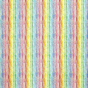 Stripe Dot Rainbow Super Snuggle Flannel Fabric