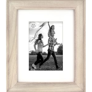 8 x 10 Matted to 5 x 7 Reclaimed Burnt Pine Tabletop Picture Frame