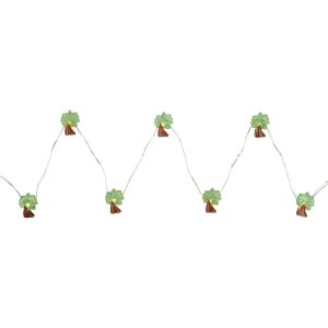 Northlight 10-Count LED Green Brown Palm Tree Fairy Lights   Warm White