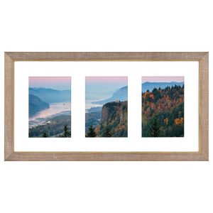 5 x 7 Chattered Wood 3 Photo Collage Frame by Hudson 43