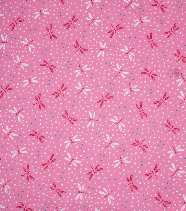 Dragonfly Pink Super Snuggle Flannel Fabric - Image 2