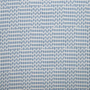 Blue Wavy Checks Quilt Cotton Fabric by Keepsake Calico