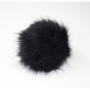 5 Black Faux Fur Clearance Pom by K+C