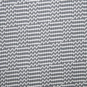 Black Wavy Checks Quilt Cotton Fabric by Keepsake Calico