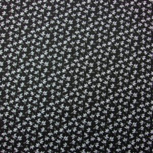 Leaf Bouquet on Black Quilt Cotton Fabric by Quilter s Showcase